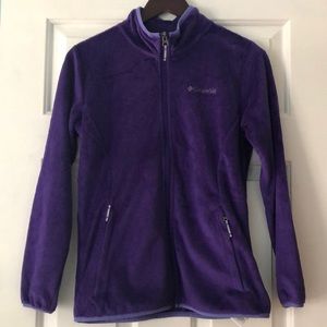 Columbia girls purple fleece large